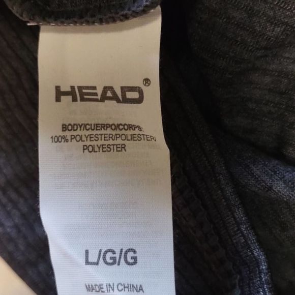 HEAD 1/2 Zip Up Pullover Workout Jacket Top Large - Picture 11 of 12